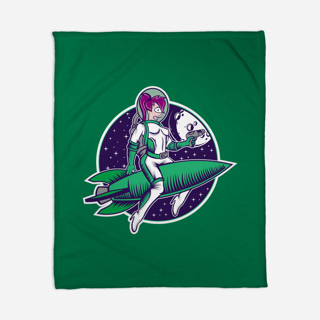 The Pinup From The Future-None-Fleece-Blanket-SuperEdu