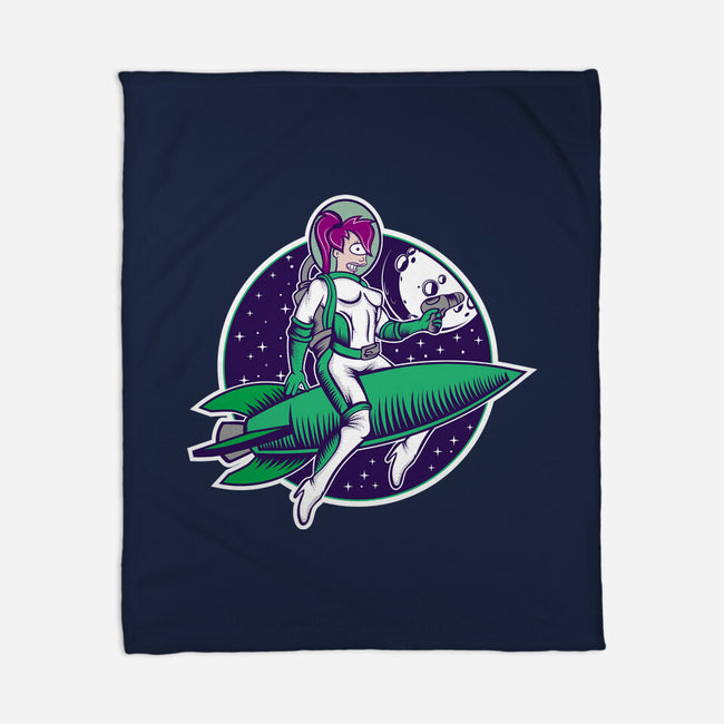 The Pinup From The Future-None-Fleece-Blanket-SuperEdu