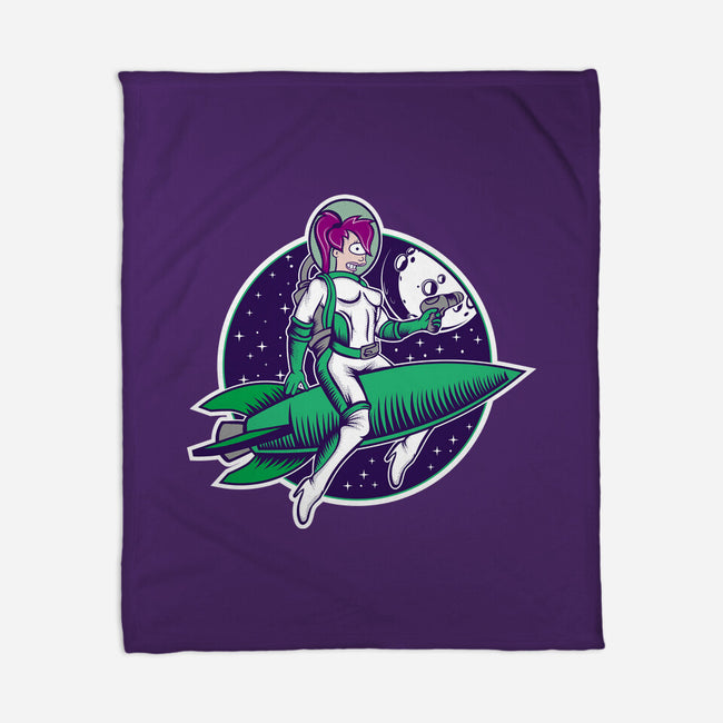 The Pinup From The Future-None-Fleece-Blanket-SuperEdu