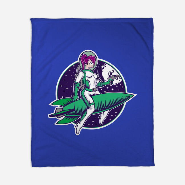 The Pinup From The Future-None-Fleece-Blanket-SuperEdu