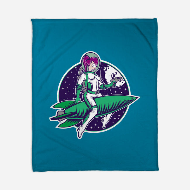 The Pinup From The Future-None-Fleece-Blanket-SuperEdu