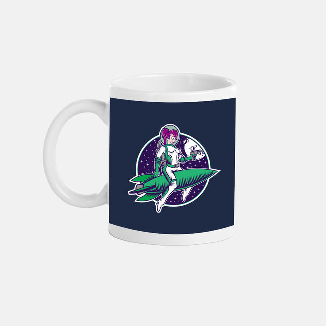 The Pinup From The Future-None-Mug-Drinkware-SuperEdu