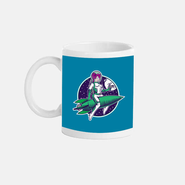 The Pinup From The Future-None-Mug-Drinkware-SuperEdu