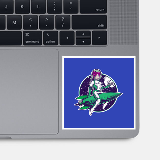 The Pinup From The Future-None-Glossy-Sticker-SuperEdu