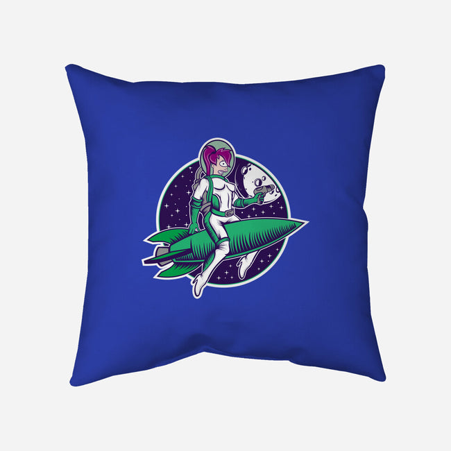 The Pinup From The Future-None-Removable Cover w Insert-Throw Pillow-SuperEdu