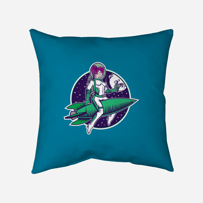 The Pinup From The Future-None-Removable Cover w Insert-Throw Pillow-SuperEdu
