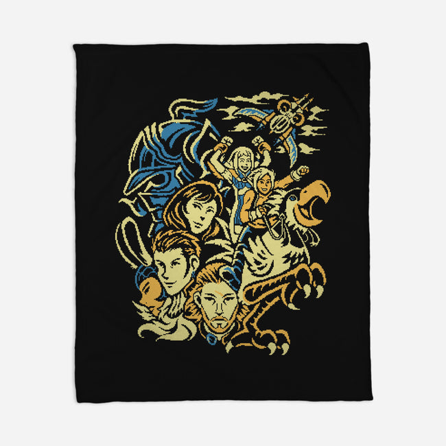 Sky Raiders-None-Fleece-Blanket-Henrique Torres