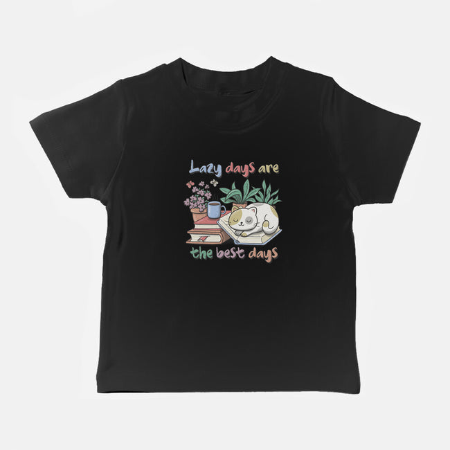 Purrfect Lazy Day-Baby-Basic-Tee-NMdesign