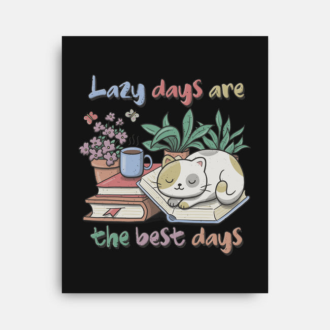 Purrfect Lazy Day-None-Stretched-Canvas-NMdesign
