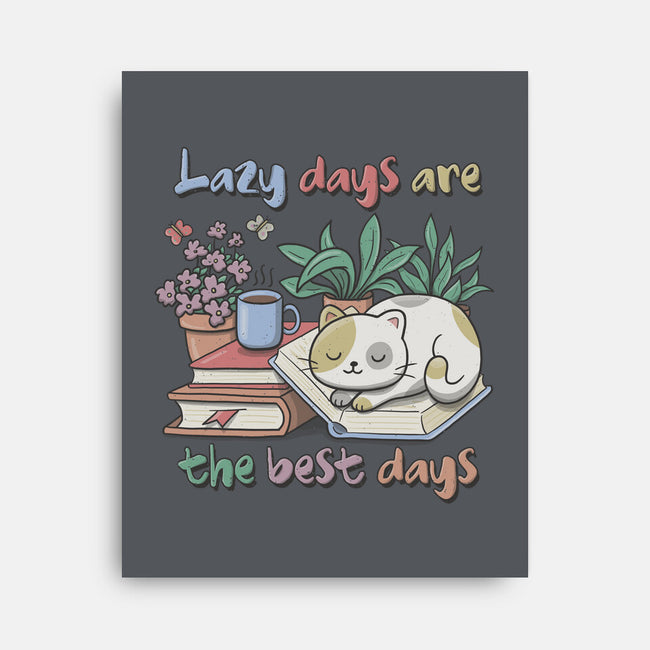 Purrfect Lazy Day-None-Stretched-Canvas-NMdesign