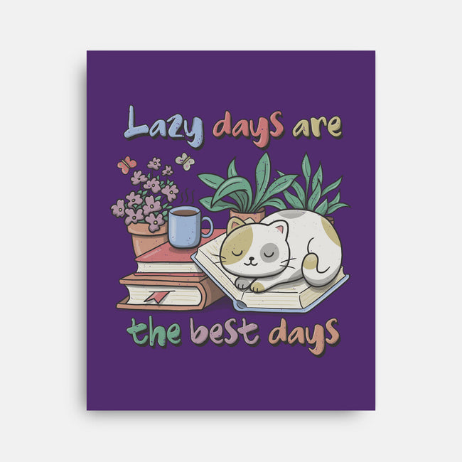 Purrfect Lazy Day-None-Stretched-Canvas-NMdesign