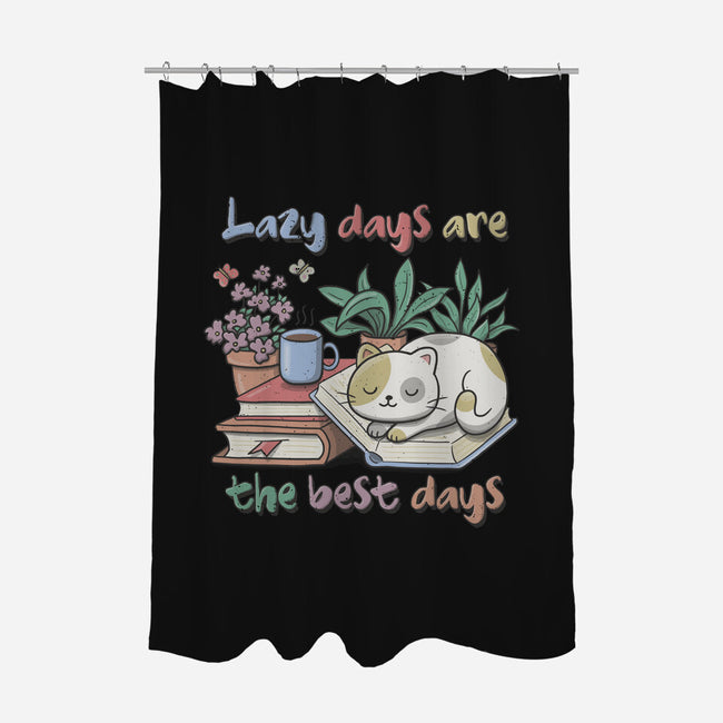 Purrfect Lazy Day-None-Polyester-Shower Curtain-NMdesign