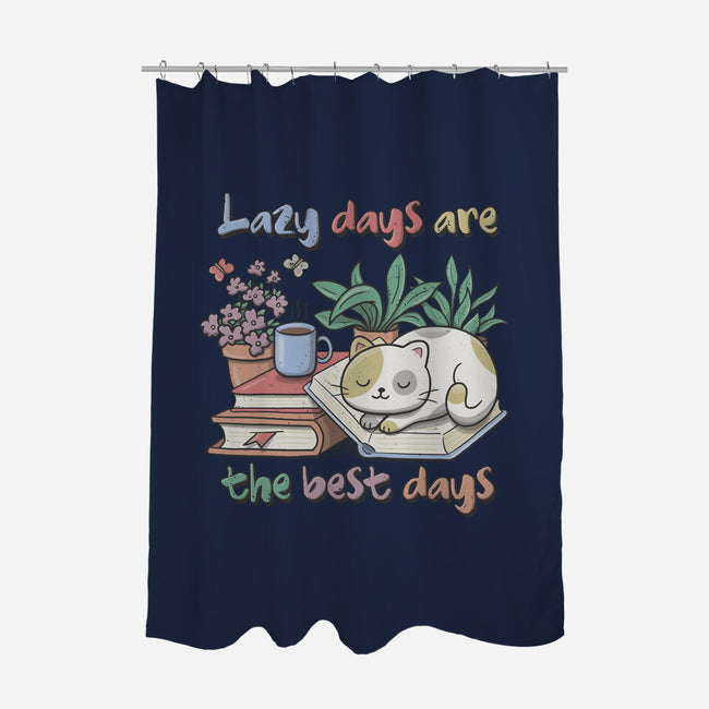 Purrfect Lazy Day-None-Polyester-Shower Curtain-NMdesign