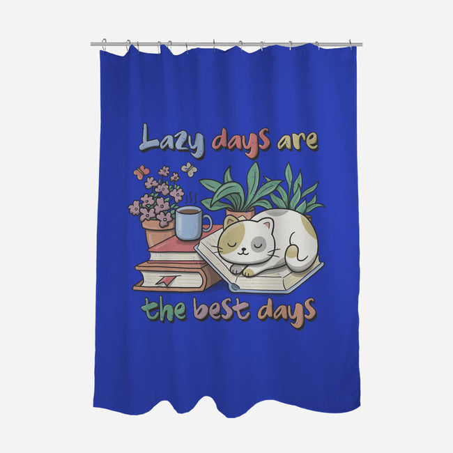 Purrfect Lazy Day-None-Polyester-Shower Curtain-NMdesign
