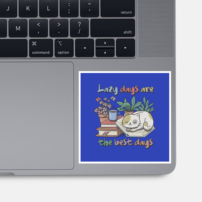 Purrfect Lazy Day-None-Glossy-Sticker-NMdesign