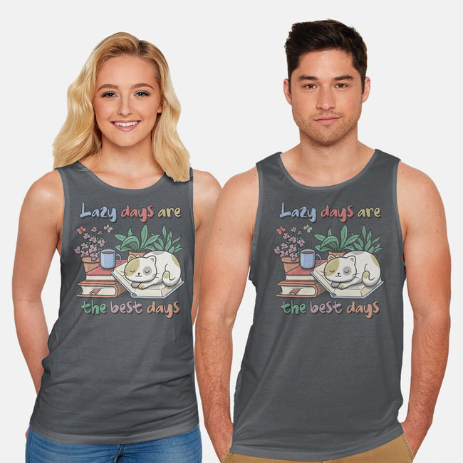 Purrfect Lazy Day-Unisex-Basic-Tank-NMdesign
