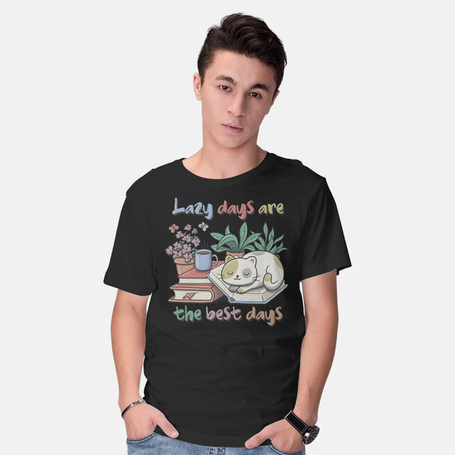 Purrfect Lazy Day-Mens-Basic-Tee-NMdesign