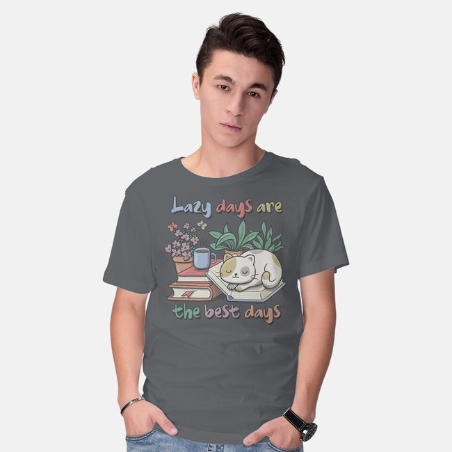 Purrfect Lazy Day-Mens-Basic-Tee-NMdesign