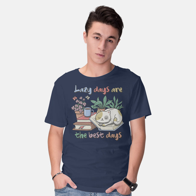 Purrfect Lazy Day-Mens-Basic-Tee-NMdesign