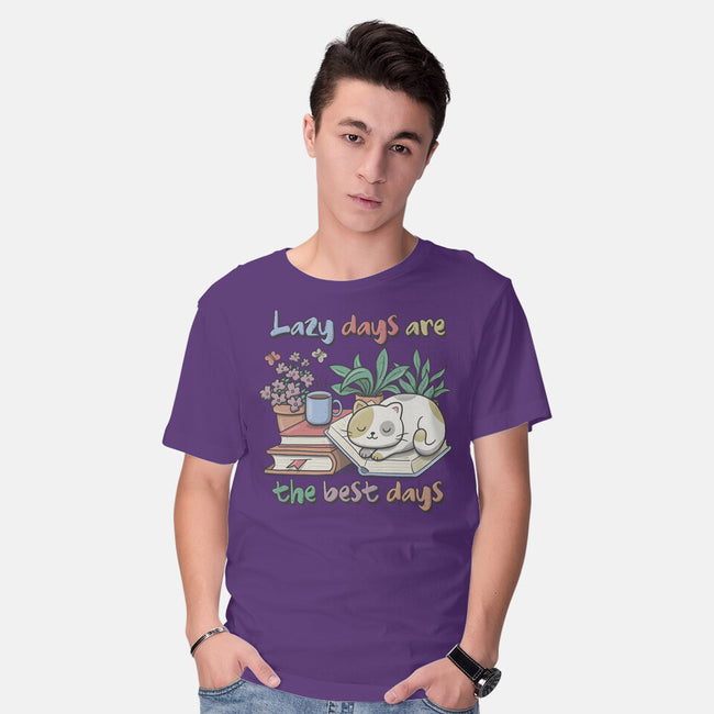 Purrfect Lazy Day-Mens-Basic-Tee-NMdesign