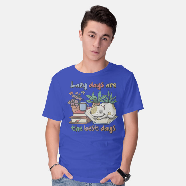 Purrfect Lazy Day-Mens-Basic-Tee-NMdesign