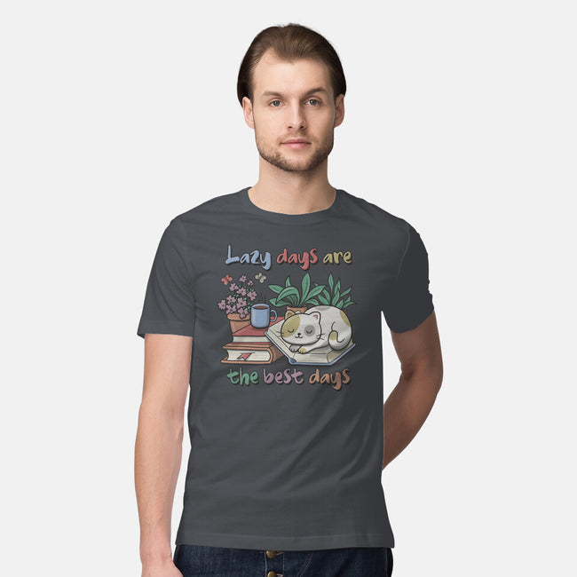 Purrfect Lazy Day-Mens-Premium-Tee-NMdesign