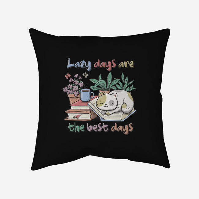 Purrfect Lazy Day-None-Removable Cover w Insert-Throw Pillow-NMdesign