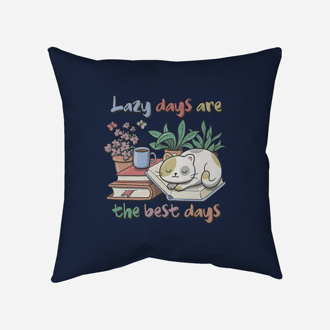 Purrfect Lazy Day-None-Removable Cover w Insert-Throw Pillow-NMdesign