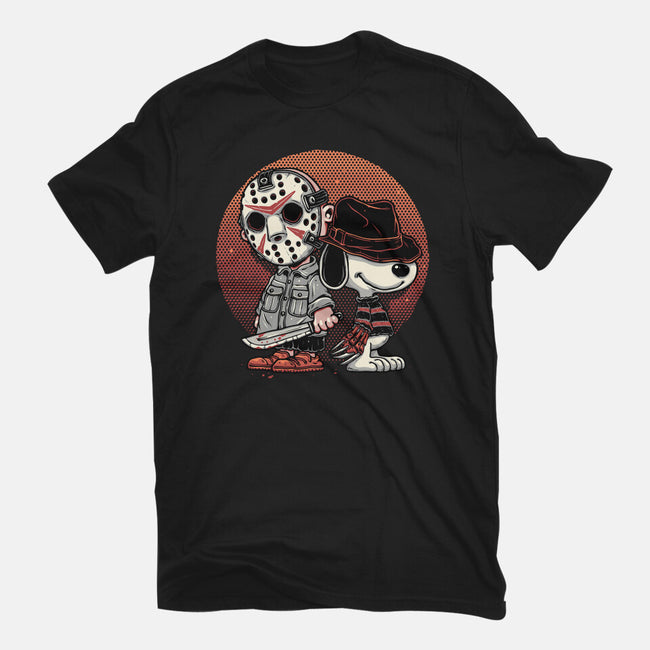 Horror Buddies-Mens-Basic-Tee-glitchygorilla