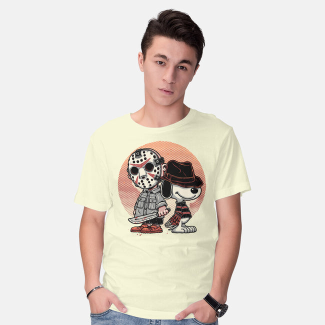 Horror Buddies-Mens-Basic-Tee-glitchygorilla