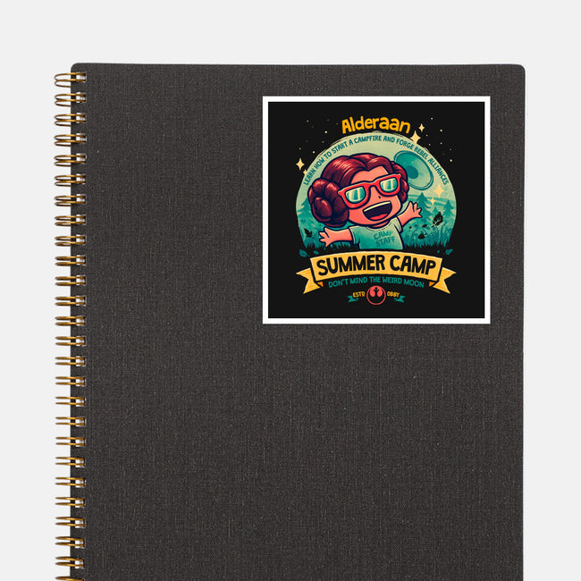 Weird Moon Summer Camp-None-Glossy-Sticker-teesgeex