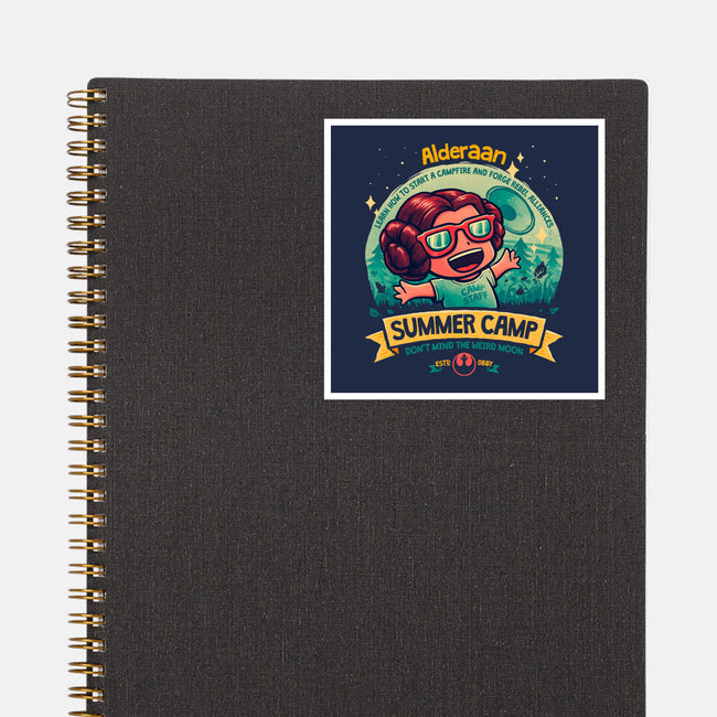 Weird Moon Summer Camp-None-Glossy-Sticker-teesgeex