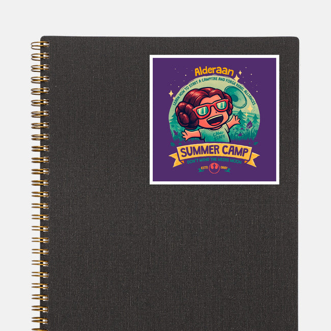 Weird Moon Summer Camp-None-Glossy-Sticker-teesgeex