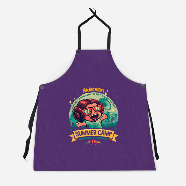 Weird Moon Summer Camp-Unisex-Kitchen-Apron-teesgeex