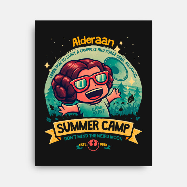 Weird Moon Summer Camp-None-Stretched-Canvas-teesgeex