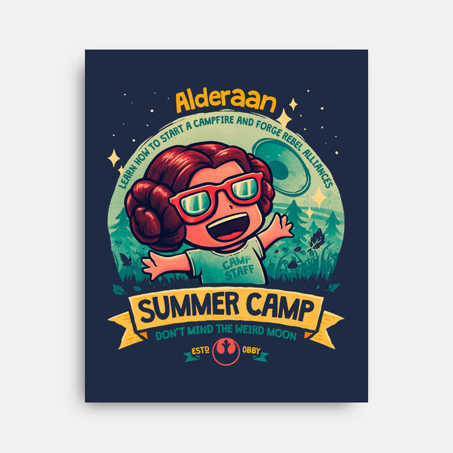 Weird Moon Summer Camp-None-Stretched-Canvas-teesgeex
