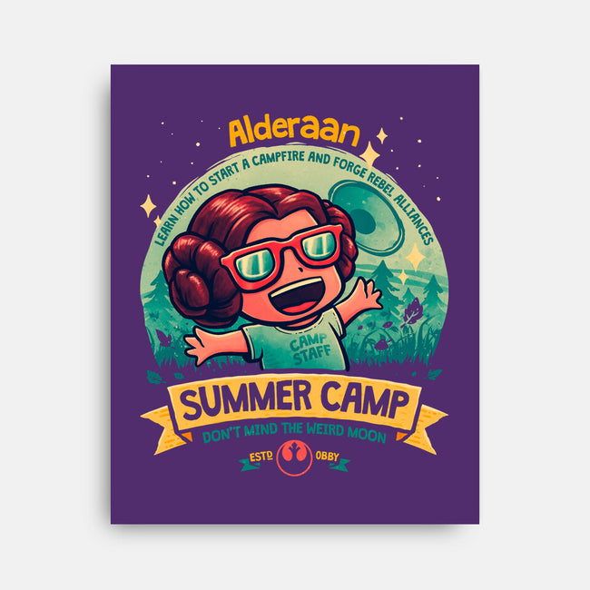 Weird Moon Summer Camp-None-Stretched-Canvas-teesgeex