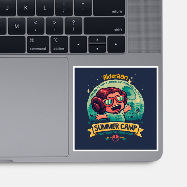 Weird Moon Summer Camp-None-Glossy-Sticker-teesgeex