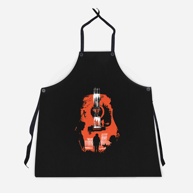 Take On Me TLOU-Unisex-Kitchen-Apron-rocketman_art