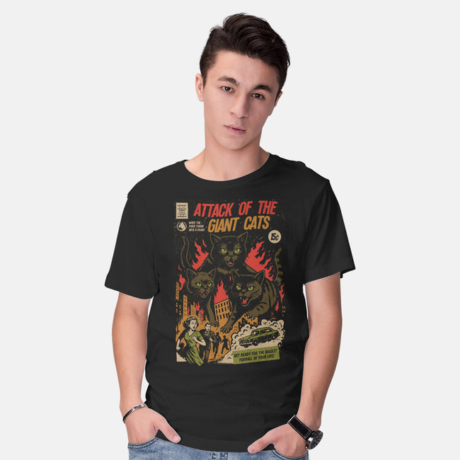 Attack Of The Giant Cats-Mens-Basic-Tee-Eoli Studio