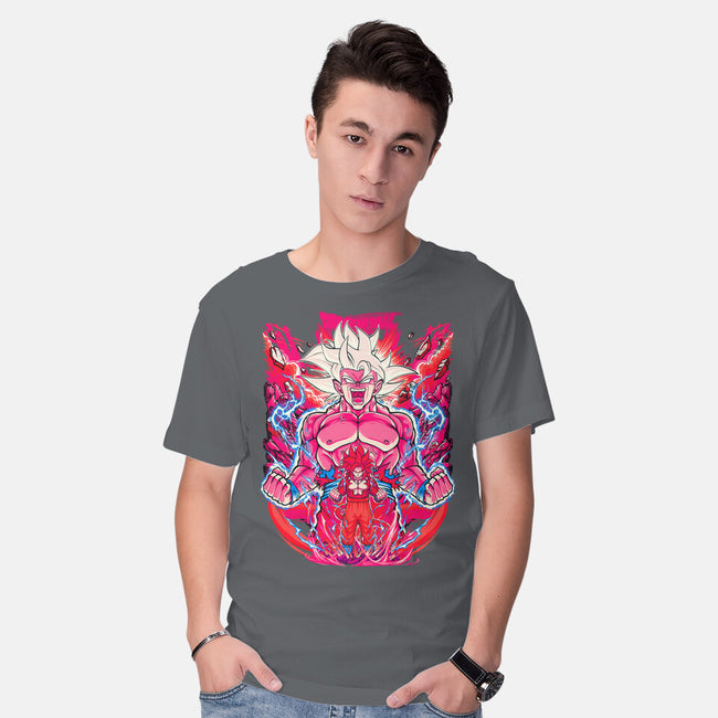 Super Saiyian Five Ultra Instinct-Mens-Basic-Tee-sarudrawss
