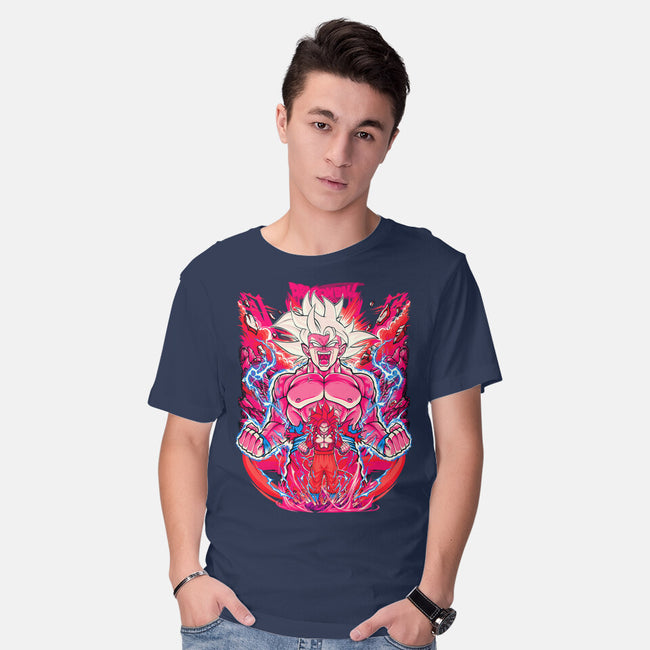 Super Saiyian Five Ultra Instinct-Mens-Basic-Tee-sarudrawss