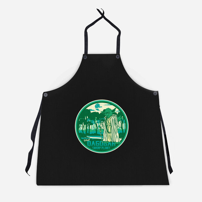 Visit The Swamp Planet-Unisex-Kitchen-Apron-CarloJ1956