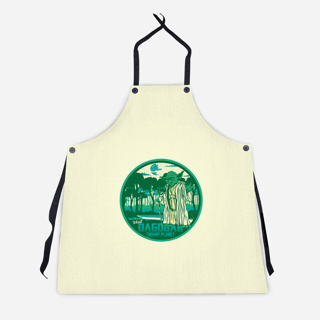 Visit The Swamp Planet-Unisex-Kitchen-Apron-CarloJ1956