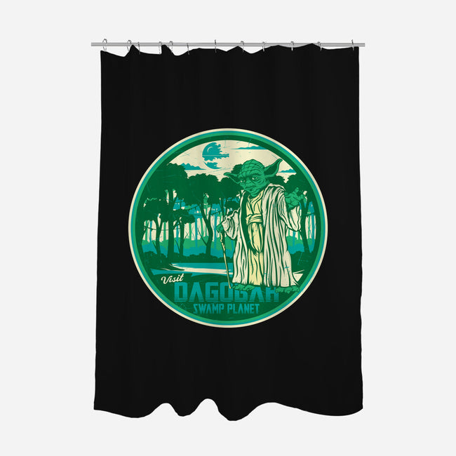 Visit The Swamp Planet-None-Polyester-Shower Curtain-CarloJ1956
