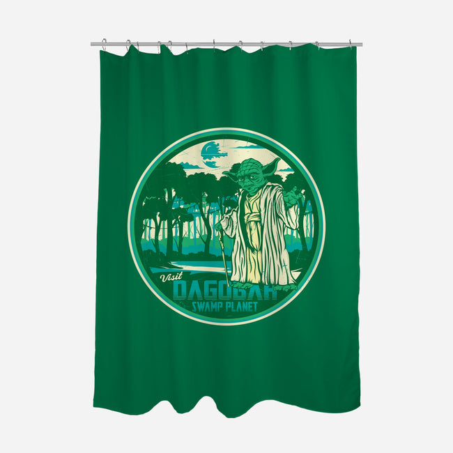 Visit The Swamp Planet-None-Polyester-Shower Curtain-CarloJ1956