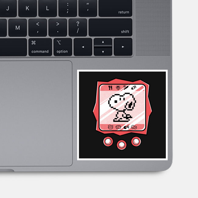 Virtual Beagle-None-Glossy-Sticker-estudiofitas