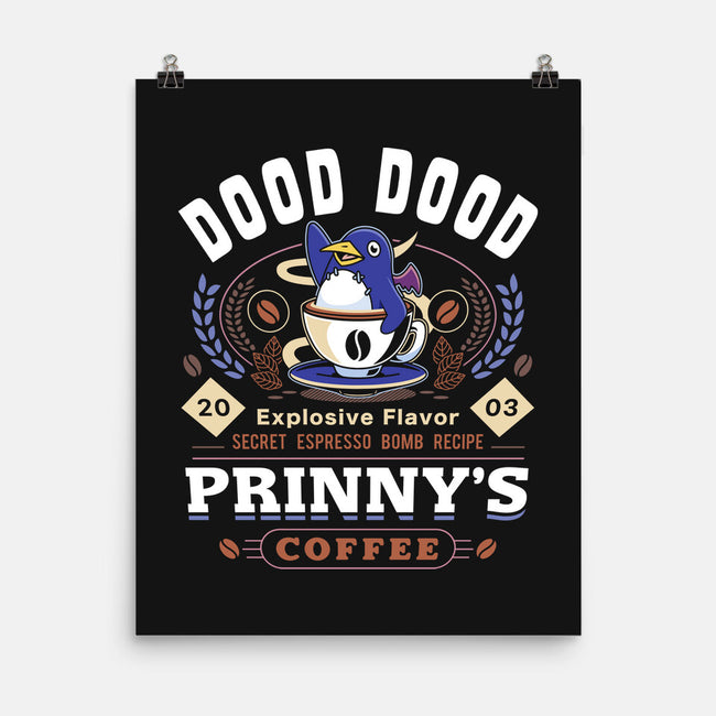 Prinny Dood Coffee Emblem-None-Matte-Poster-LAGELANTEE