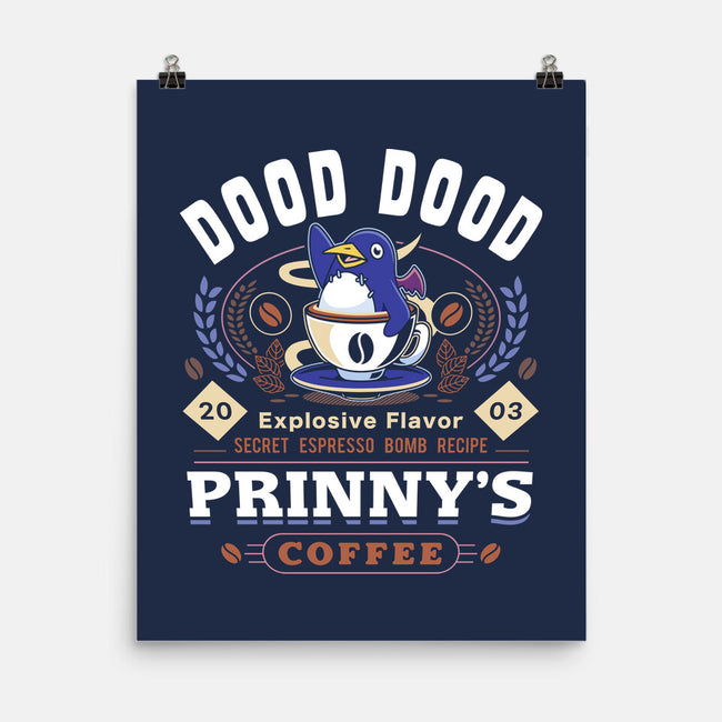Prinny Dood Coffee Emblem-None-Matte-Poster-LAGELANTEE