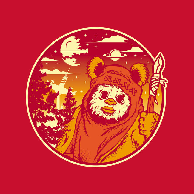 Forest Moon Sunset-None-Fleece-Blanket-SuperEdu